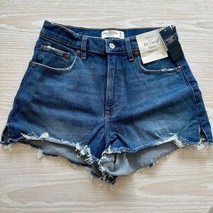 Abercrombie | Women's Curve Love 90s High Rise Cutoff Shorts NWT (Size 27)